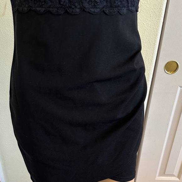 Privy Black Lace Trim Chemise - Picture 3 of 3